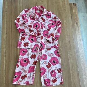 kate spade Pink & Red Floral Pajama Set